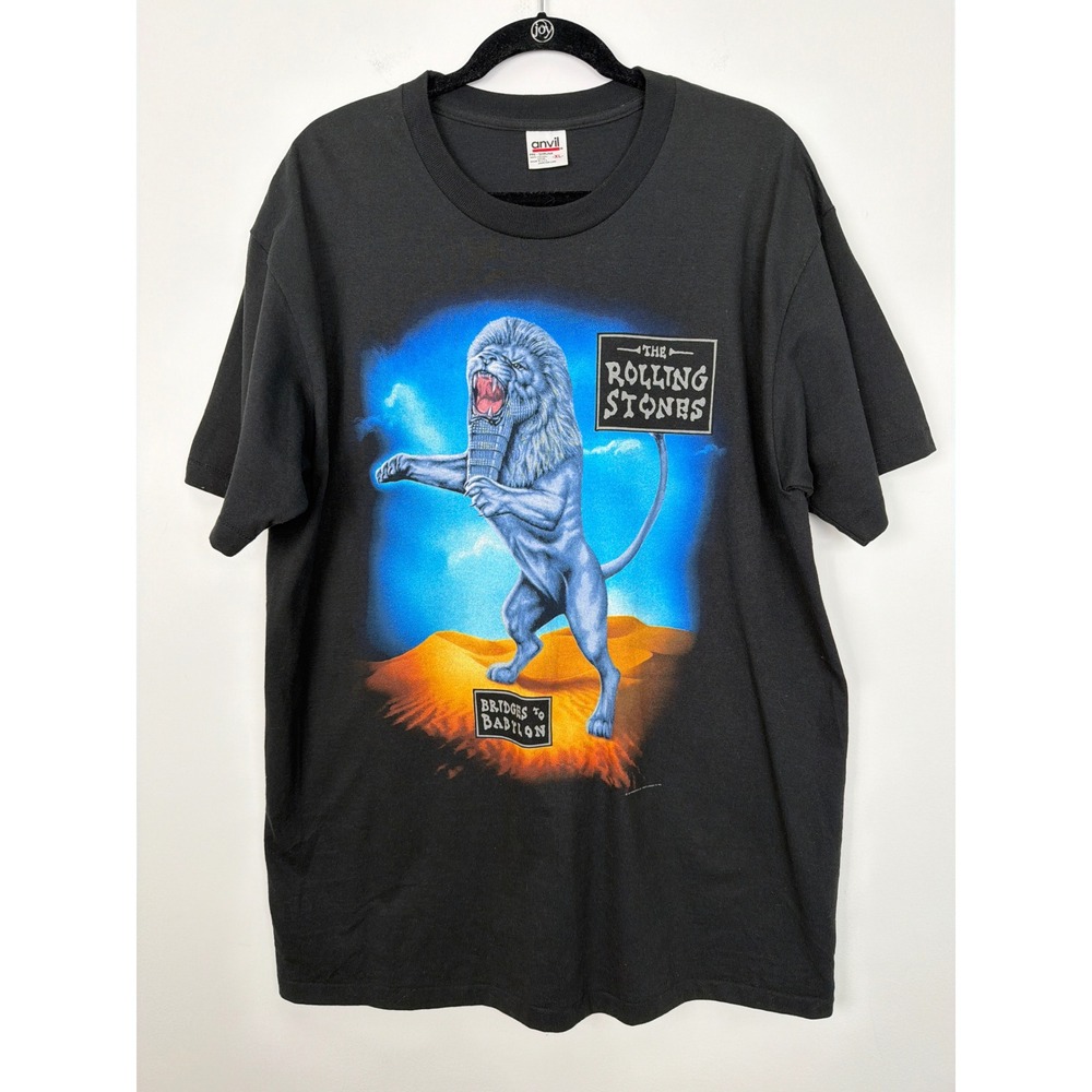 Vintage 97 98 Single Stitch Rolling Stones Bridges to Babylon Tour Shirt XL NEW